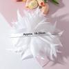 Elegante Flor de Plumas Grande de 18-20 cm Broche de Plumas Hecho a Mano Accesorios Flor DIY Pines de Solapa Boda