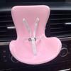 Cute Doll Car Seat with Belt Plush Doll Seat Car Decor Multi-Function Doll Vent Car Seat Doll Accessory for Collectors