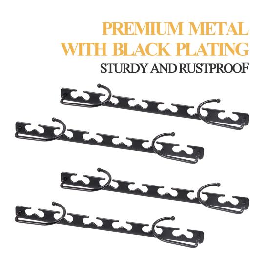 Věšák na kabáty Organizér do šatníku Otočný o 360 stupňů Design s 5 sloty Vysoká nosnost Úsporný úložný věšák