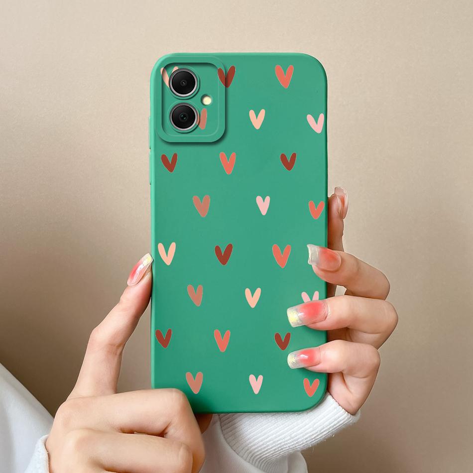 For Samsung Galaxy A05 A05S Phone Cases Simple Unique Soft Liquid Silicone Camera Protection Back Cover For Samsung A 05 Funda