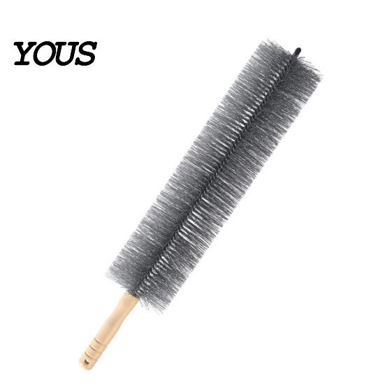 Energy Efficient Dust Brush Fan Cleaning Brush, Reusable Collector, Non-Detachable Bendable Design, Cobweb Remover Multifunctional Removal for Blinds