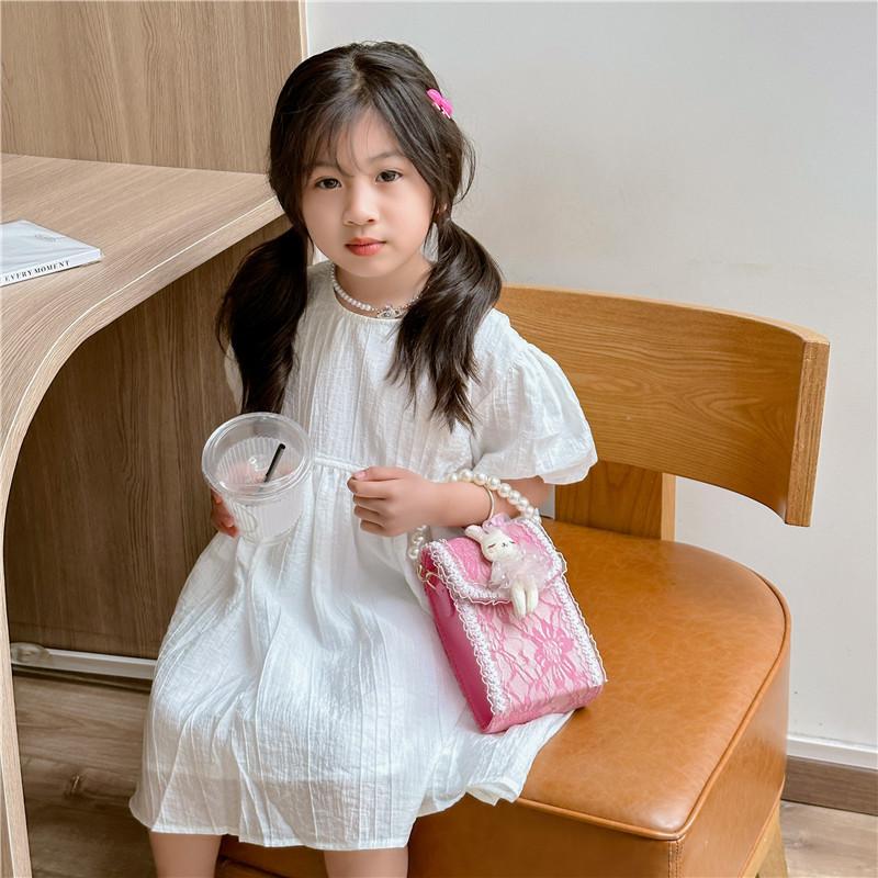 Adorable Children's Plush Doll Handbag With Fashionable Chain Strap For Girls