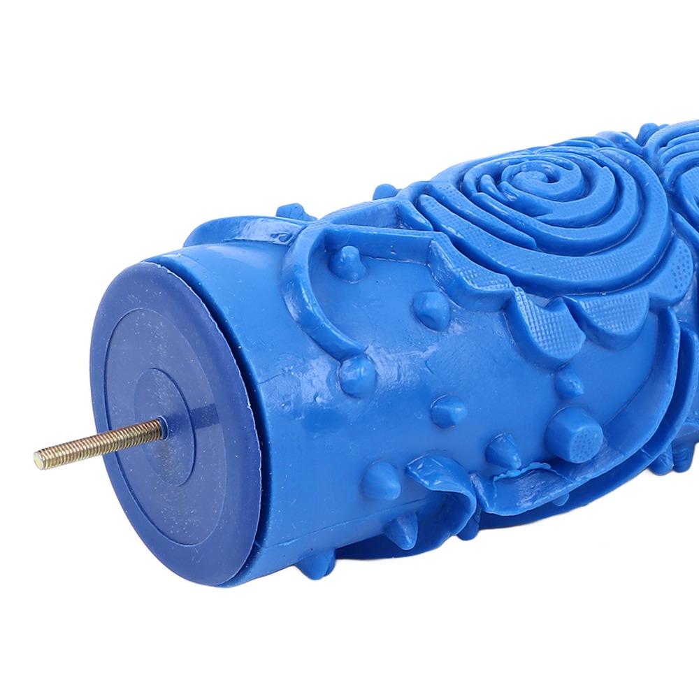 Roller Brush Rubber Pattern Paint Roller Soft Texture Easy Clean Texture Roller Reusable Embossing Roller DIY Projects