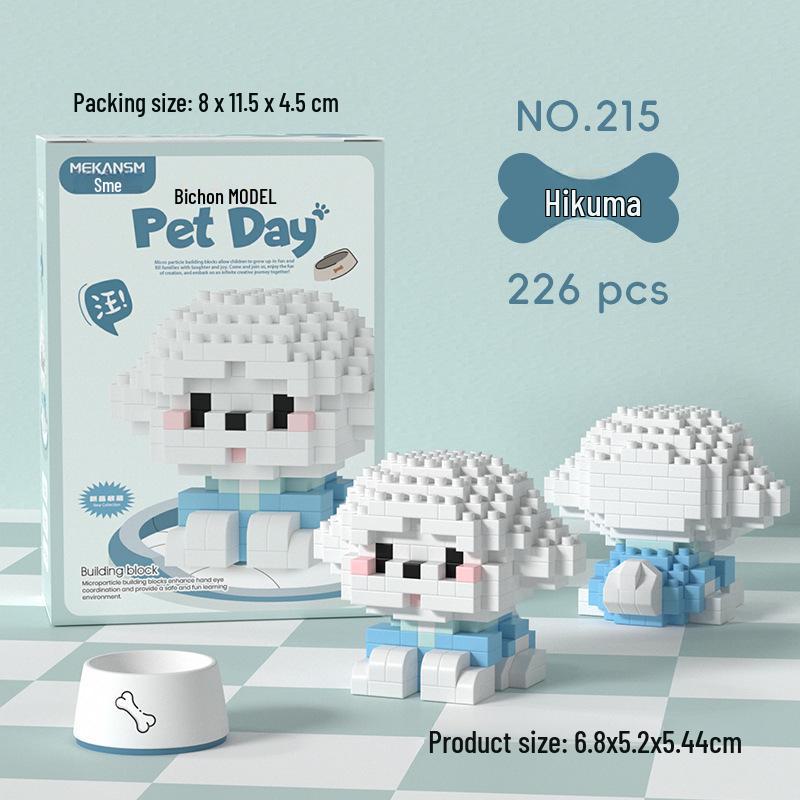 

Детские развивающие конструкторы для домашних животных: Подходит для собак, кошек, бишон фризе, корги; Совместимо с Лего; Идеально подходит для Дня защиты детей