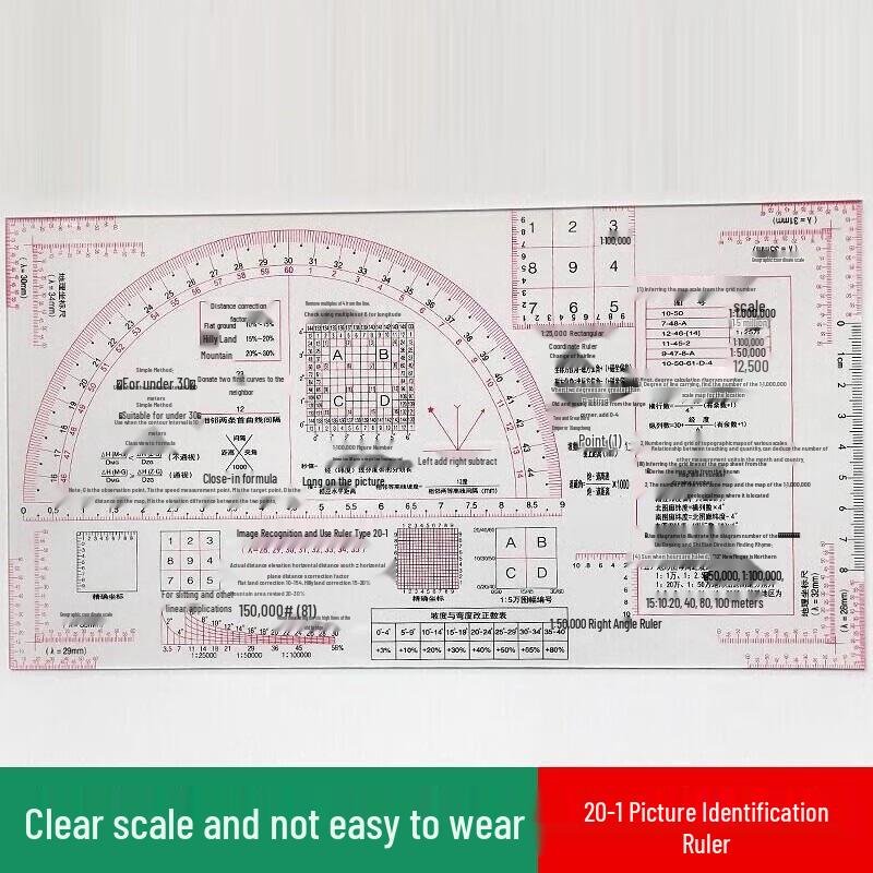 Huaqianmo Multi-functional Geographic Mapping Ruler 1