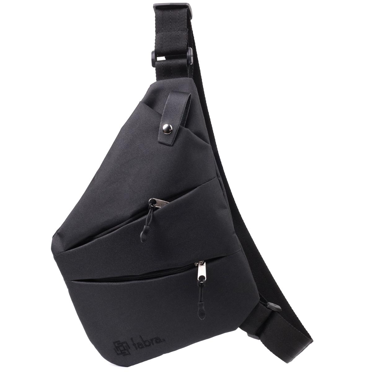 

Стильна повсякденна слінг-сумка з якісного поліестеру FABRA Bag 22586 Чорний