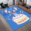 1 buc Covor cu model Disney Lilo și Stitch Covoraș de zonă Covor antiderapant Lavabil manual Preș pentru podea Potrivit pentru Sufragerie Dormitor Decor Acasă