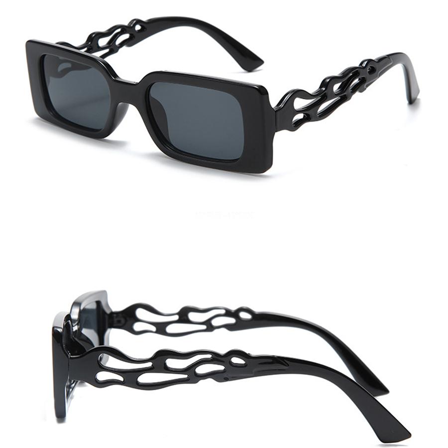 Модные солнцезащитные очки Квадратные солнцезащитные очки Неполяризованные модный — фото 12