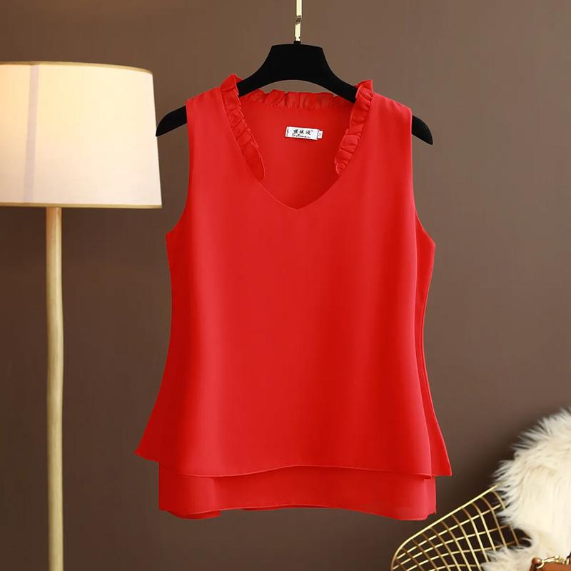 Vest for Women Sleeveless Tops Cotton Vest Oversize Casual Sleeveless Coat V Neck Camisole Vest