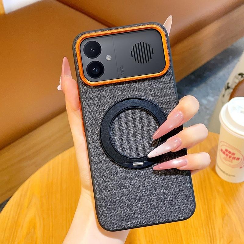 Applicable To Redmi K11Max Mobile Phone Case Magnetic Suction Rotating Bracket Redmi K11 Protective Case K11promax Cloth Pattern Case