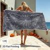 Gothic Spiderweb Beach Towel Microfiber Grey White Spider Web Bath Towels Quick Dry Large Swimming Blanket Vacation Shawl
