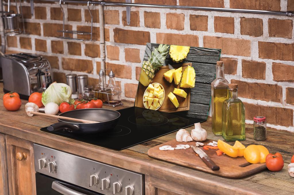 SZKLANA DESKA DO KROEJNIA 30x22 ANANAS