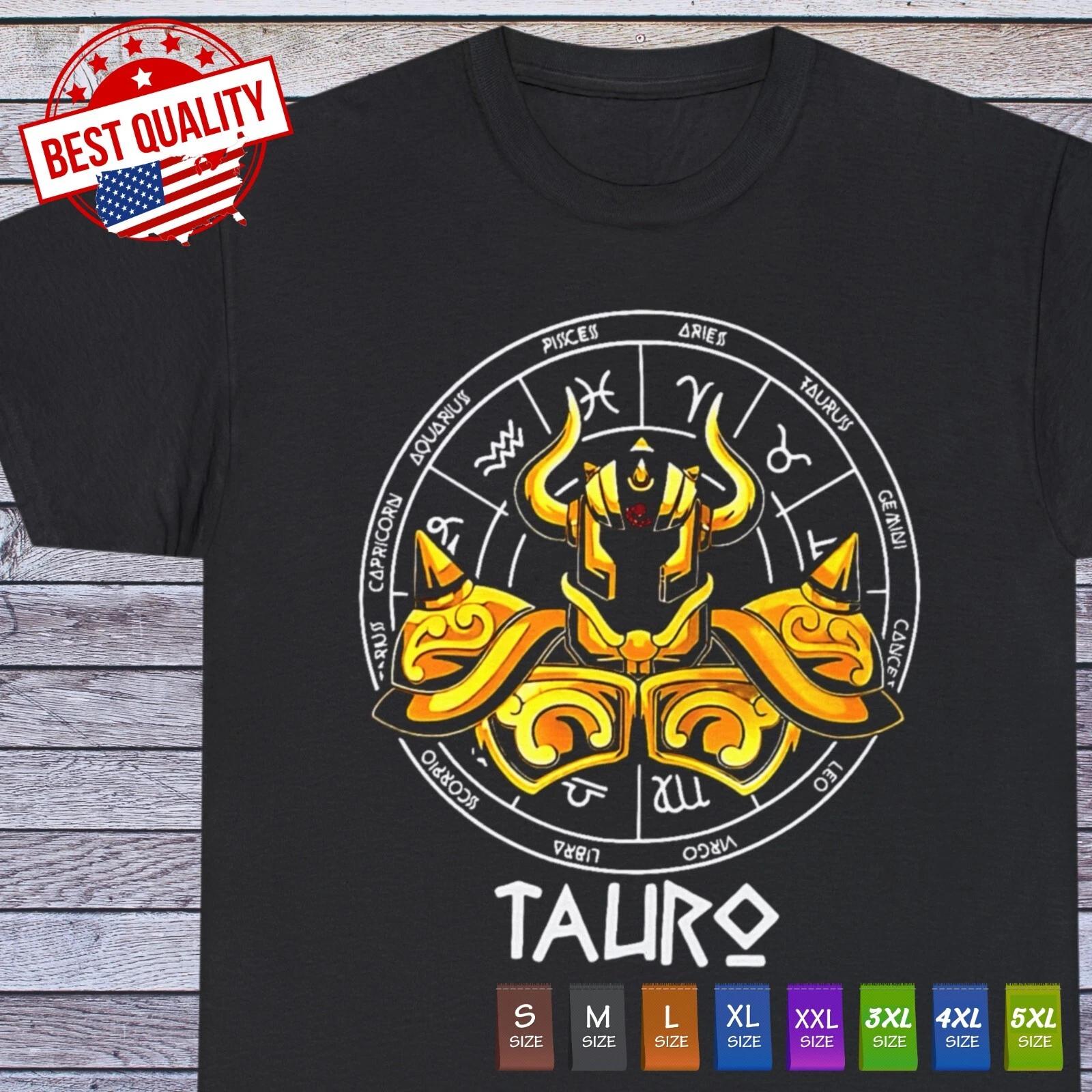 

Taurus Zodiac T Shirt 90s Anime Clothing Manga Japanese Tee Otaku Birthday Gift 3XL
