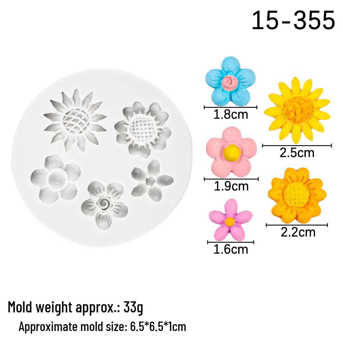Форма для шоколада, мастики и гипса: Хризантема и Ромашка.