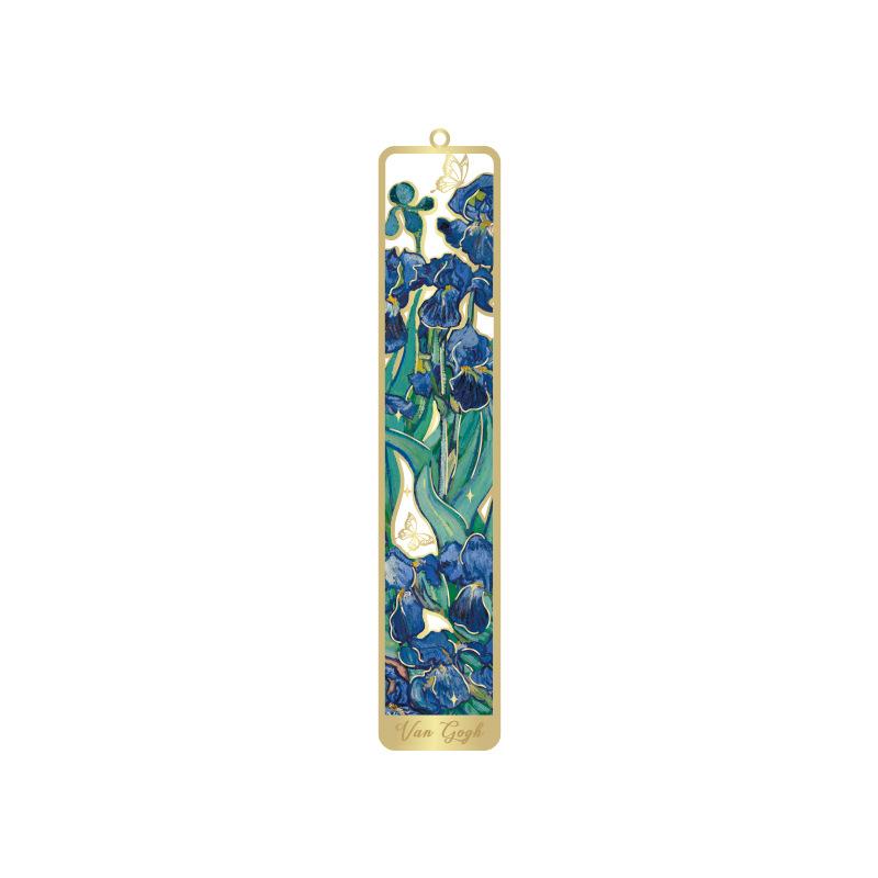 Chengpin Flower Shadow Series Bookmark Creative Retro Famous Painting Metal Handheld Hanger Reading Book Clip