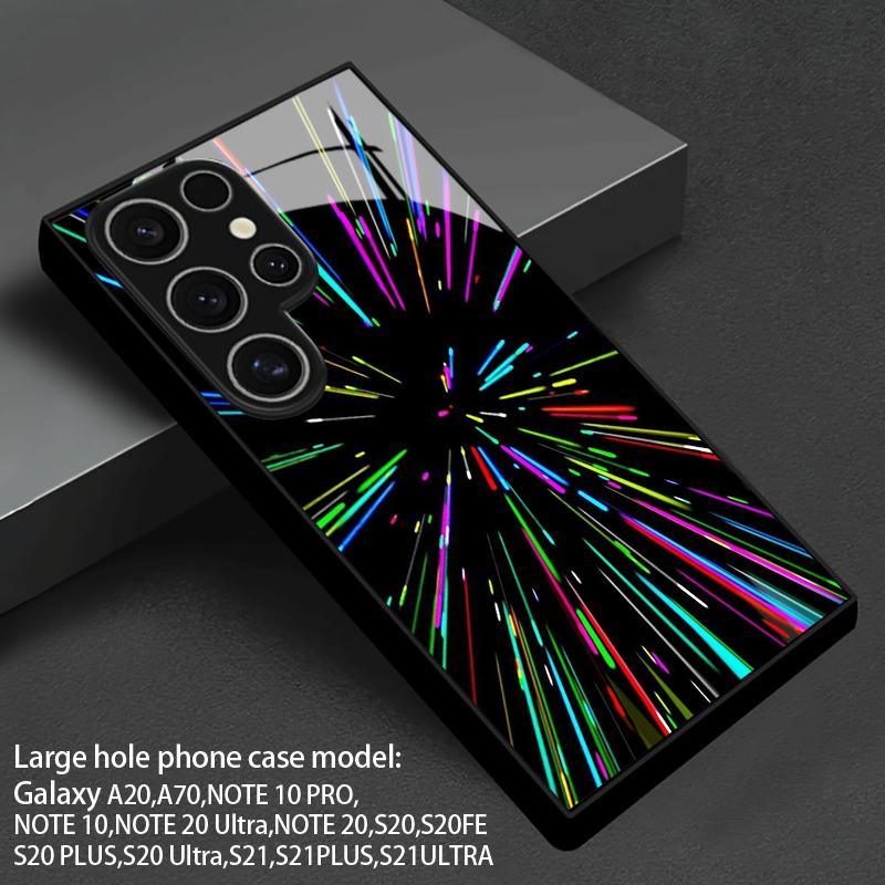 2D Mobile Phone Case with Flowing Transition Pattern for Samsung S26 S25 S24 S23 S22 S21 S20 A56 A36 A16 Glass Protective Cover