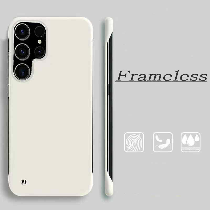 Capa fina sem moldura da moda para Samsung Galaxy S24 Ultra S23 FE S22 Plus S21 S20 A55 A54 A34 A24 A14 A15 A53 A52 A23 A13 A12 Capa de proteção rígida para PC