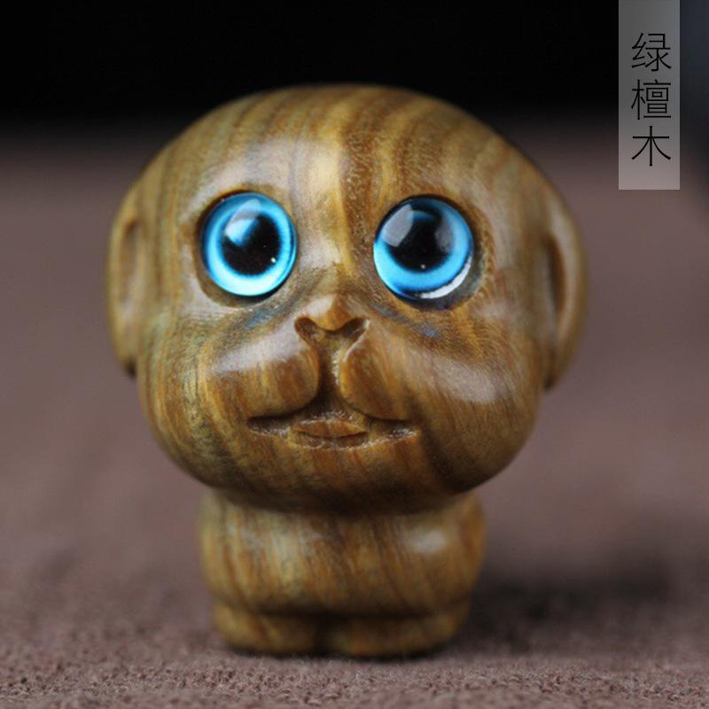 

Miniature Wooden Zodiac Dog Figurine Cute desk accessories Animal Figures Ornament Living Room Decoration home Birthday gift