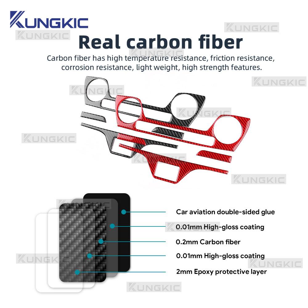 Carbon Fiber Center Air Conditioning Panel Sticker for Hyundai Tucson 2015-2020 Interior Accessories