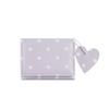 Cute Sweet Trifold Polka Dot Wallet Multi-functional Multi-card Slot PU Card Holder Heart Pendant Portable Coin Purse Daily