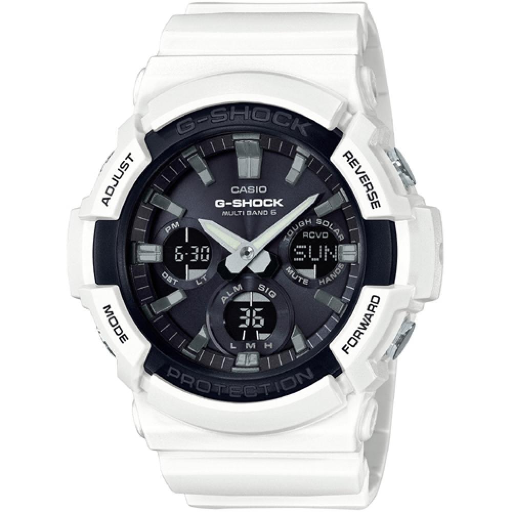 

CASIO G SHOCK GAW 100B 7AJF Radio Solar White Черный