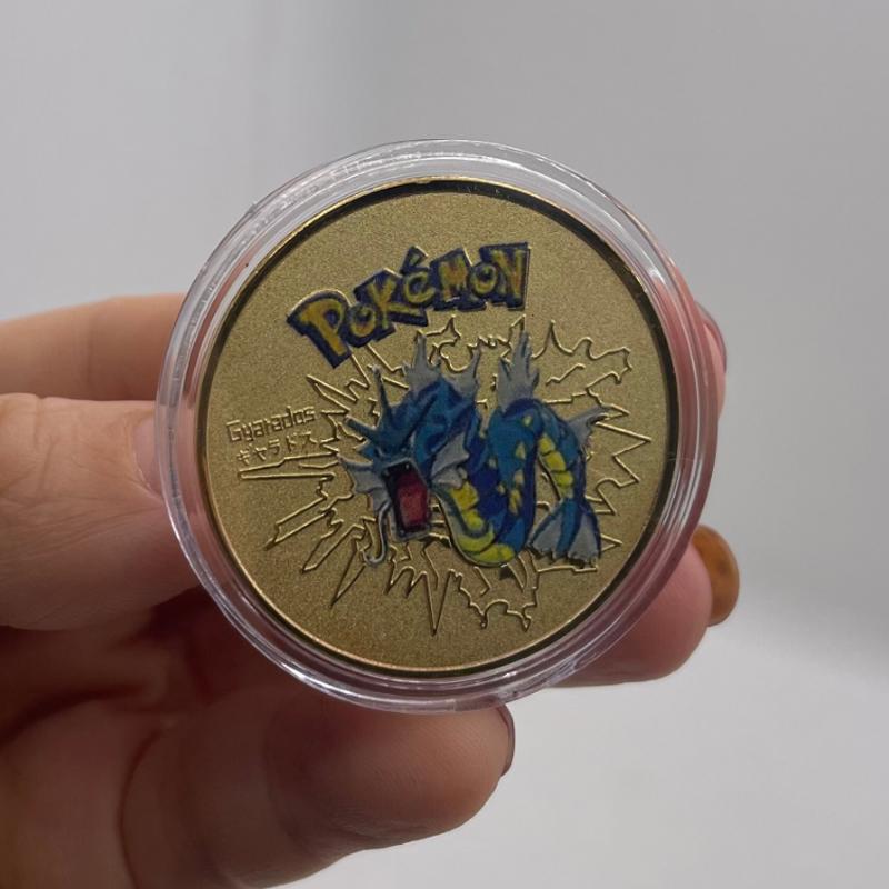 

Покрытая золотом аниме золотая монета игровая памятная монета коллекция Пикачу GyarsdosB