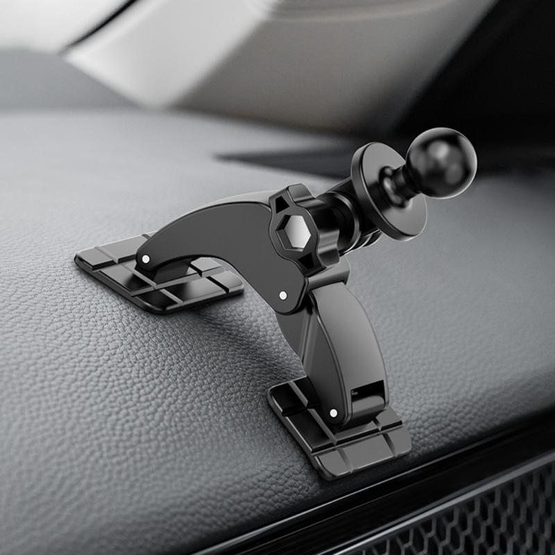 Universal Vehicle Phone Holder With 17mm Ball Head Base Heat Resistant ABS Construction For Secure Positioning