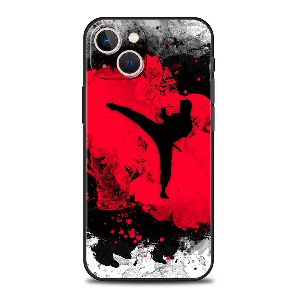 

Kung Fu Taekwondo Karate Phone Case Cover for iPhone 16 15 14 13 12 Pro Max XR XS 11 7 8 Plus Silicone Fundas Shell Capas Coque iPhone 16 Pro