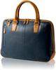 Eledita Herren Echtleder Aktentasche (Marine)