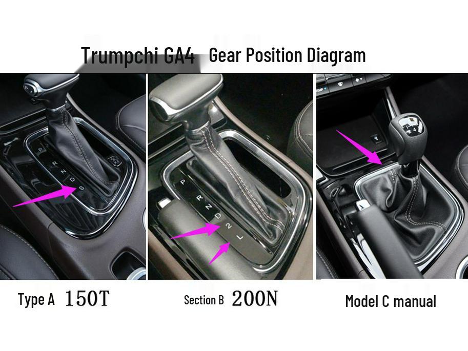 GAC GA4 Carbon Fiber Gear Shift Panel Protector & Interior Decor