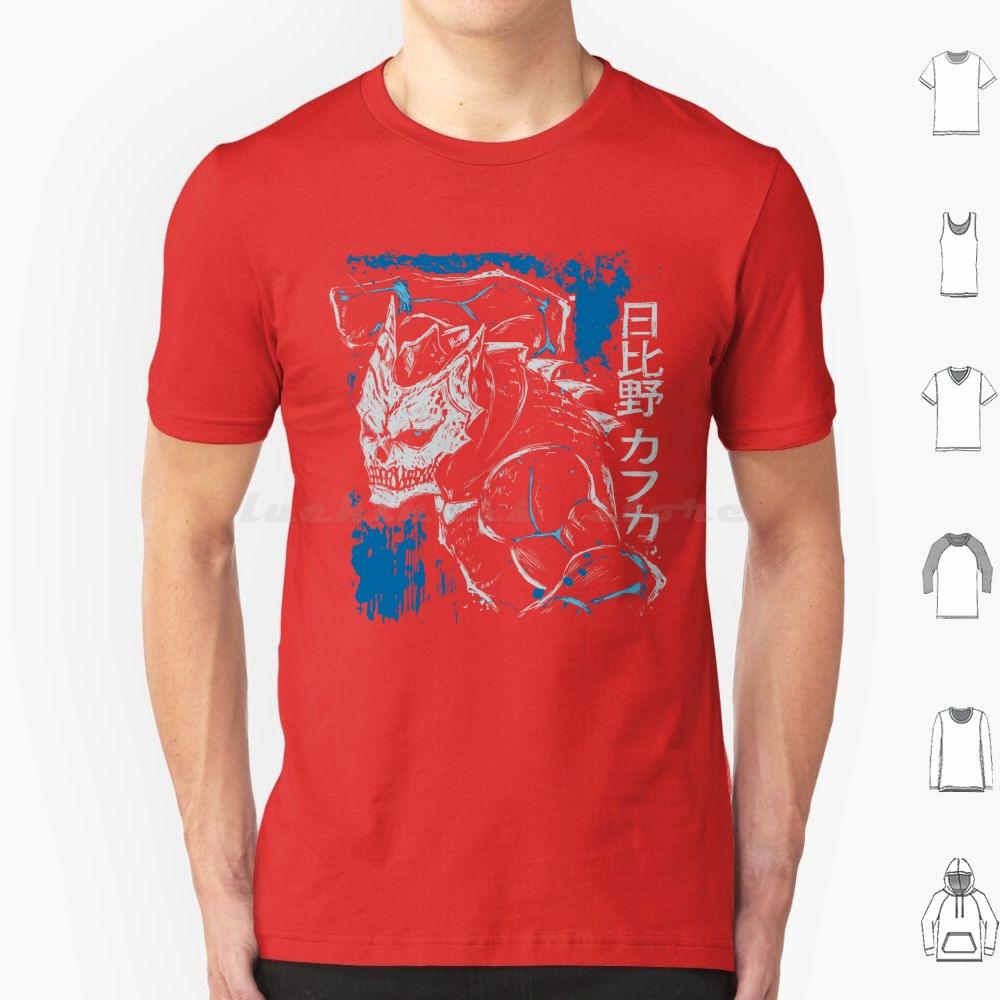 Kaiju Kafka Hibino T Shirt 6xl Cotton Cool Tee Kafka Hibino Kaiju Kaiju No 8 Silhouette Figure Sketch Defense Force Dark Blue