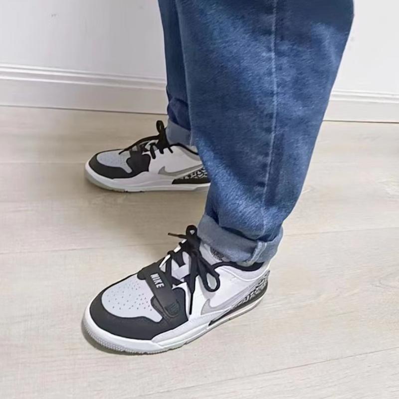 Air Jordan Legacy 312 Low PS Bílá Vlčí šedá Dětské Tenisky Černá CD9055-105