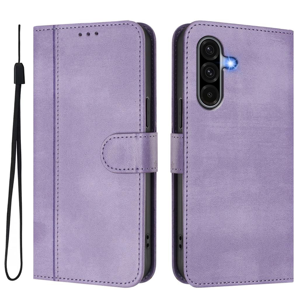 For Samsung Galaxy A36 5G Cases Wallet Stand Retro Texture Leather Phone Cover with Lanyard