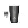 Snow Peak Thermo Tumbler 470 Luster Black, Camping, Outdoor, Vacuum Insulated, Keeps Drinks Cold and Hot, Limited Edition Color