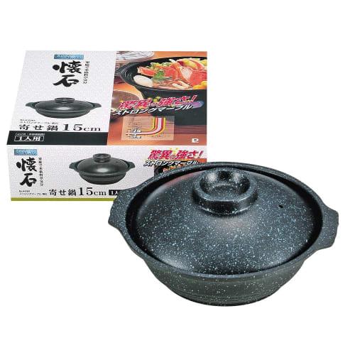 

Pearl Metal Strong Marble Kaiseki Pan, 4-Layer Interior + 3-Layer Exterior Marble Finish, 15cm, H-5367