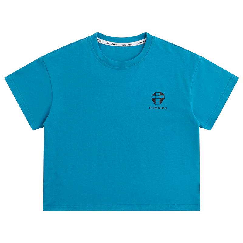 Kleiner Elefant Hamm Jungen Kurzarm Baumwoll-T-Shirt