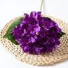 Simulated Hydrangea Single Flower With Leaf Home Wedding Hall Decoration Prop