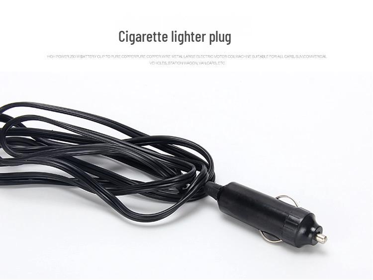 Portable 12V Metal Car Tire Air Pump: Emergency Single Cylinder Electric Tool