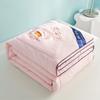 Cool Ice Silk Thin Quilt Soybean Fiber High Quality Cold Bedding Quilts for Summer Mechanical Wash Quilted Comforter Queen Size