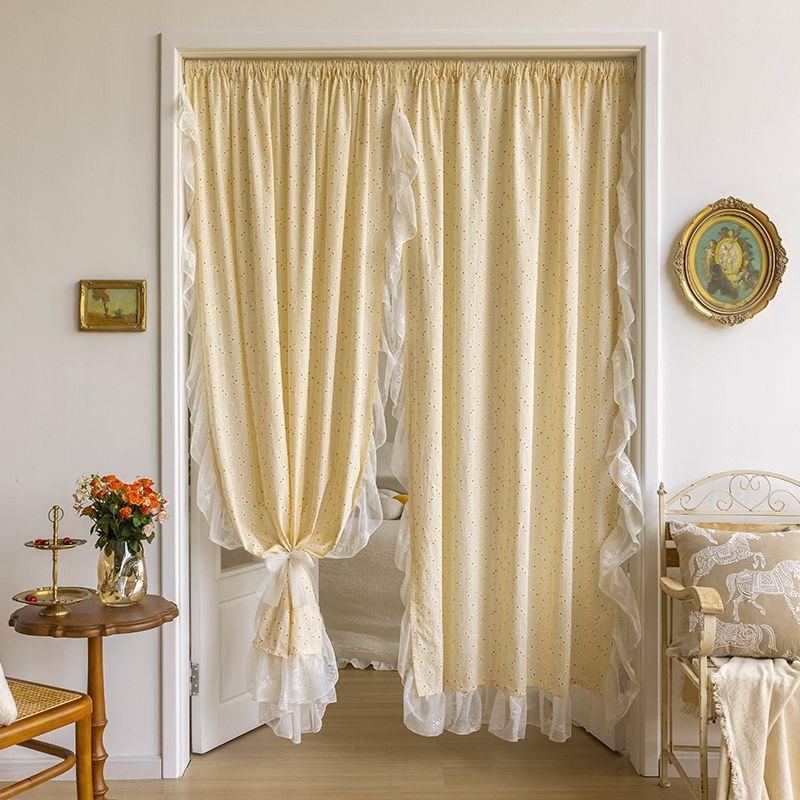 Koreaanse Ruches Margriet Gordijnen Stangzak Gordijn Bloemen voor Keuken Slaapkamer Woonkamer Erker Kast Gordijn 1PC W150xH140cm&Rod Pocket