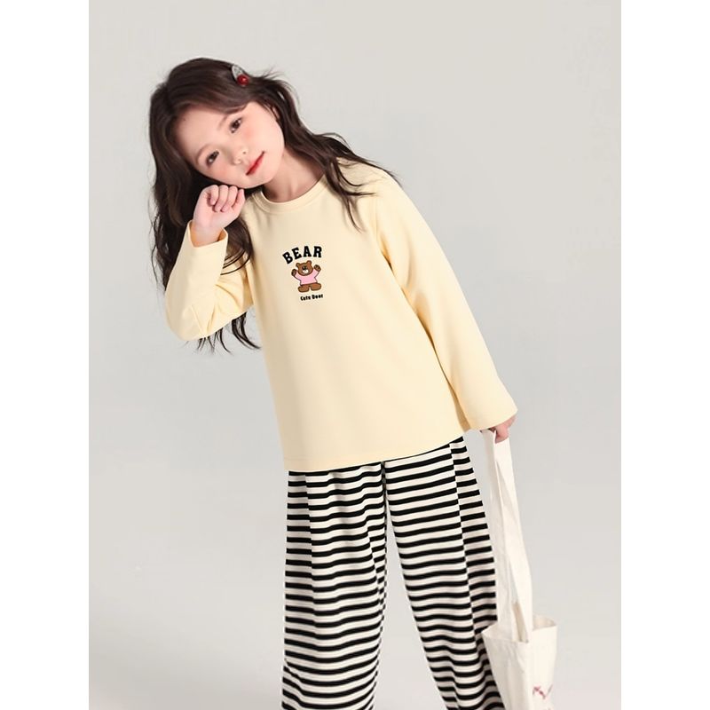 Trendy Children's Clothing Brand 2026 Spring New Brand Export Original Children's Pure Cotton Long-Sleeve T-Shirt Girls' Base Shirt