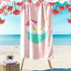 Tropical Coconut Drink Design Beach Towel Quick-drying for Travel Outdoor Sports Jogging Beach and Swimming