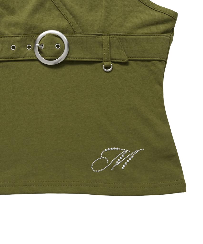 MINIMALPAIR Belted Sleeveless Olive