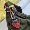 Fashion Cowhide Genuine Leather Strawberry Cherry Shape Pendent Fruit Lanyard Bag Charms