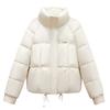 Down cotton clothes women's autumn and winter thickened short stand-up collar new winter small loose bread clothes jacket