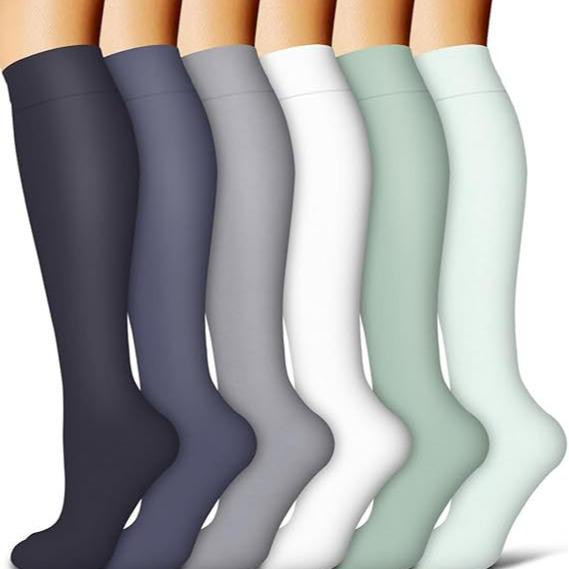 3er-Pack Serie Grenzüberschreitende Sport-Kompressions-Kniestrümpfe & Springseil Radsocken