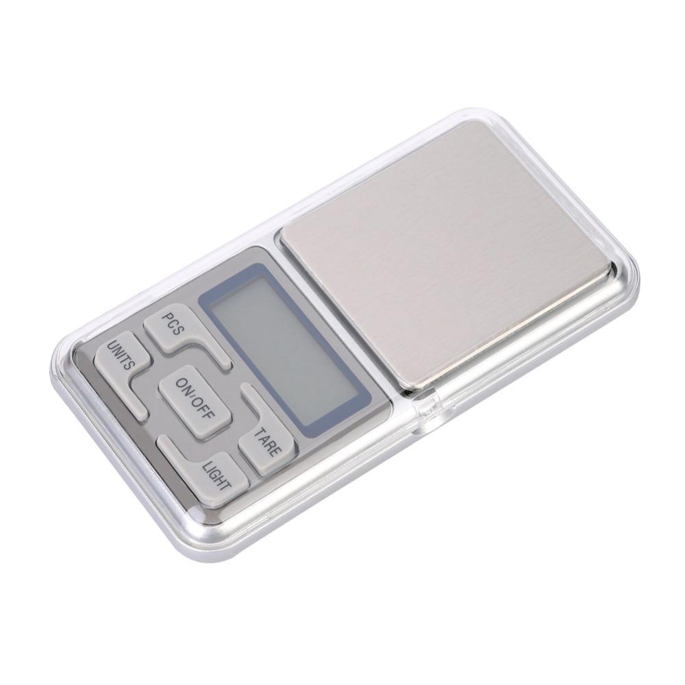 200g x 0.01g Mini Electronic Scale Silver Jewelry Scale Durable Digital Pocket Scale Food Weighing