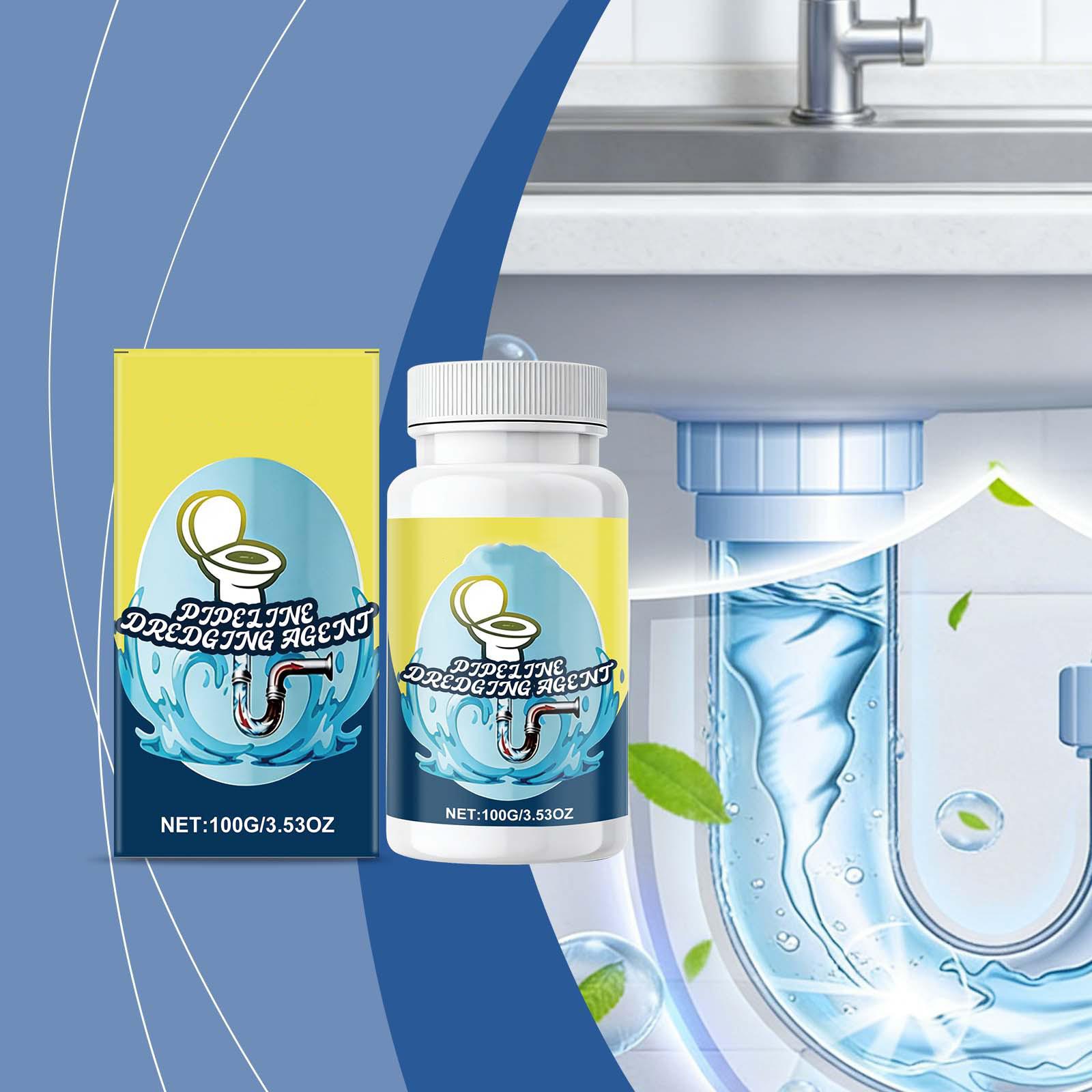 Средство для прочистки труб с дезодорантом, Мощное средство для прочистки труб, Порошок для удаления засоров, Порошок для прочистки раковин и труб, Средство для прочистки труб, Кухня Туалет One Size