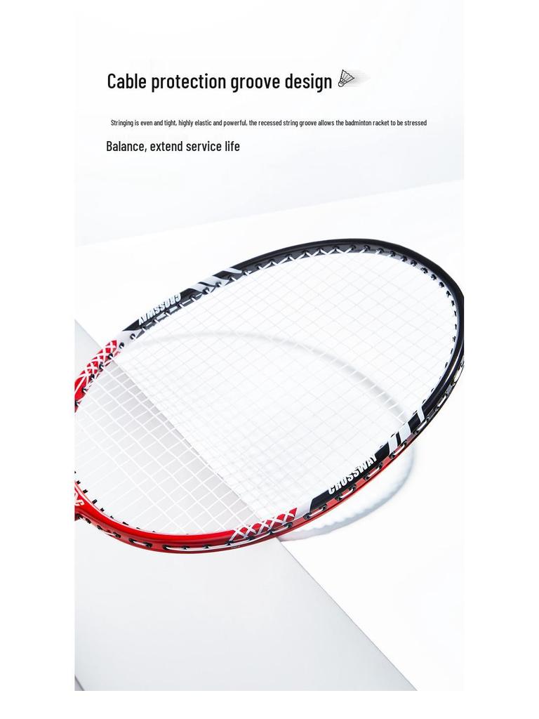 Klossway Offensive Aluminum Alloy Badminton Racket Carbon Composite Set
