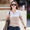 Women's Slimming Long Sleeve T-Shirt - Pure Color, Versatile Base Layer for Spring/Summer